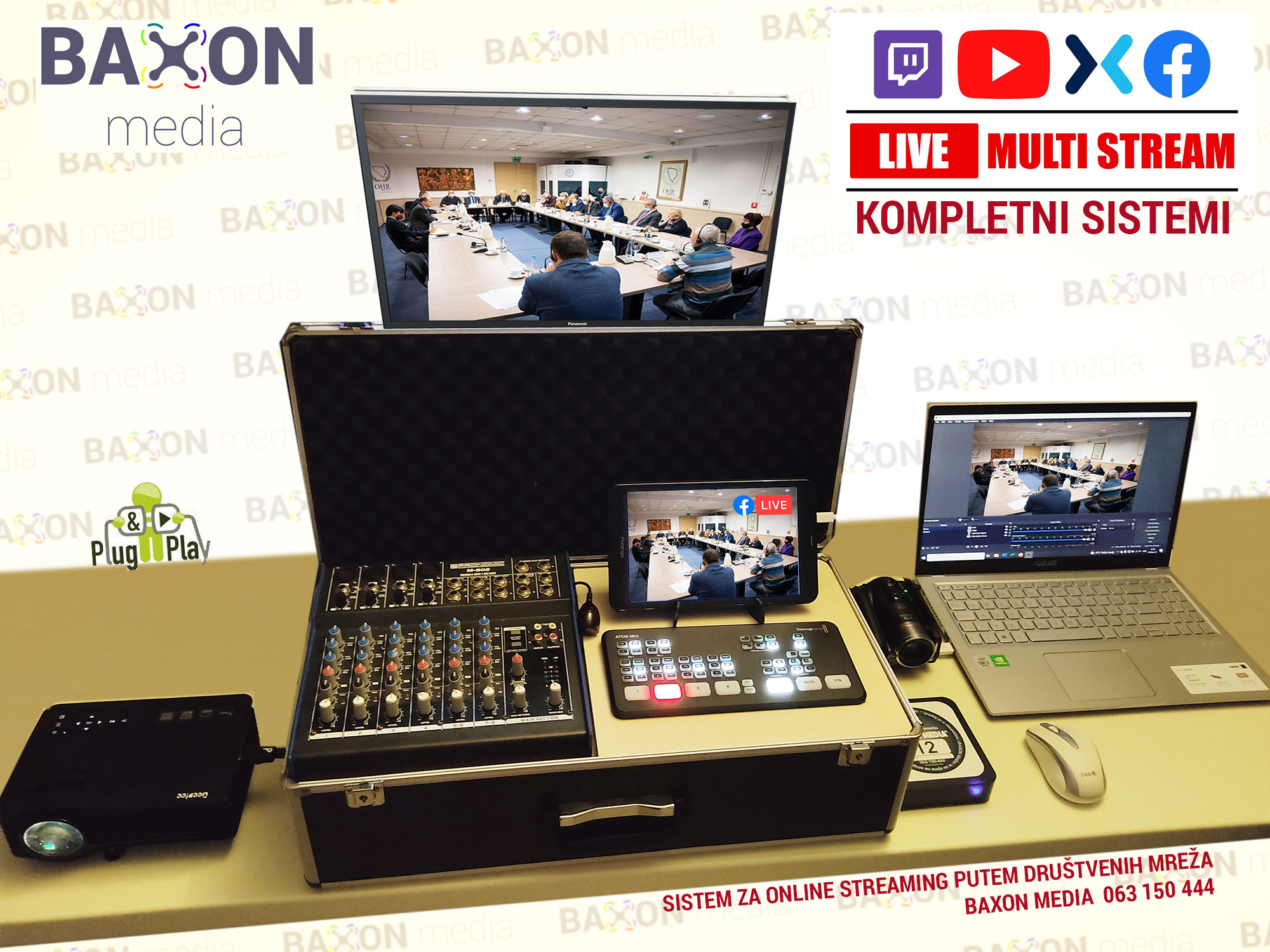 Baxon media streaming online setup